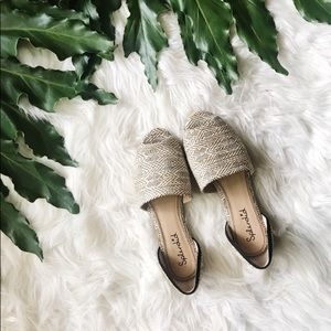 Splendid wovenpeep toe flat 11